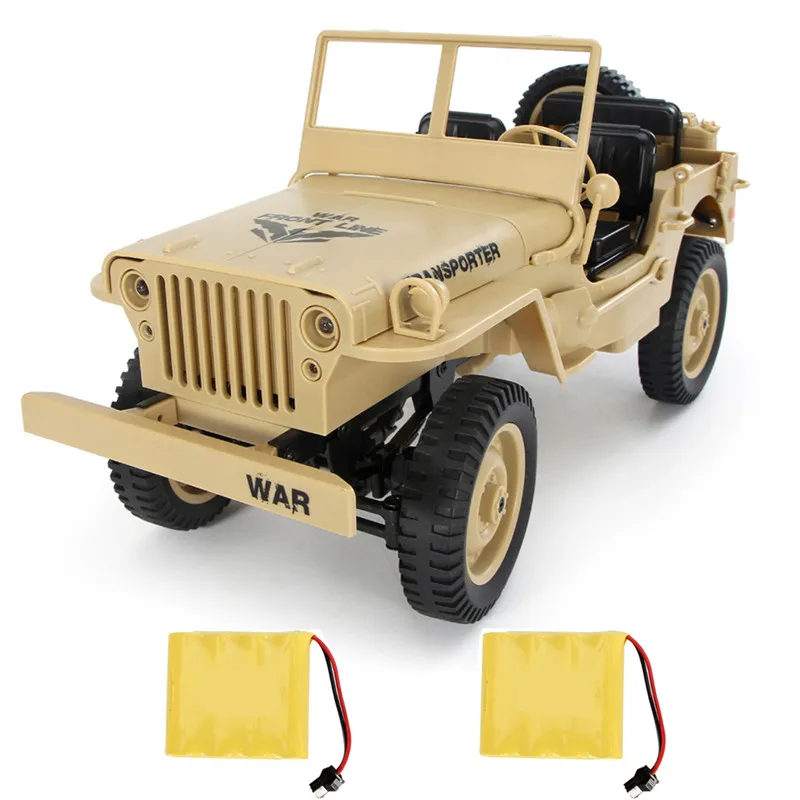 Yellow 2 battery JJRC Q65 Мини RC Автомобиль 2,4 г 1/10 джедай пропорциональный 15 км/ч дистанционное управление гусеничный военный RC автомобиль с фонарь со светодиодами игрушки - Цвет: Yellow 2 battery