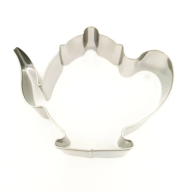 2pcs Teapot Tea Cup Cookie Cutter Set Stainless Steel Pastry Fondant Biscuit Tools Baking Accessories | Дом и сад