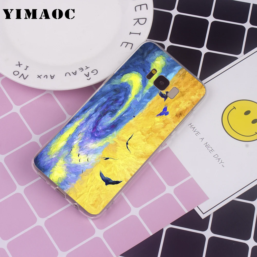 YIMAOC пшеничное поле с воронами для samsung Galaxy A10 A20 A30 A40 A50 A70 A2 J4 J6 J7 J8 Core Duo Примечание 10