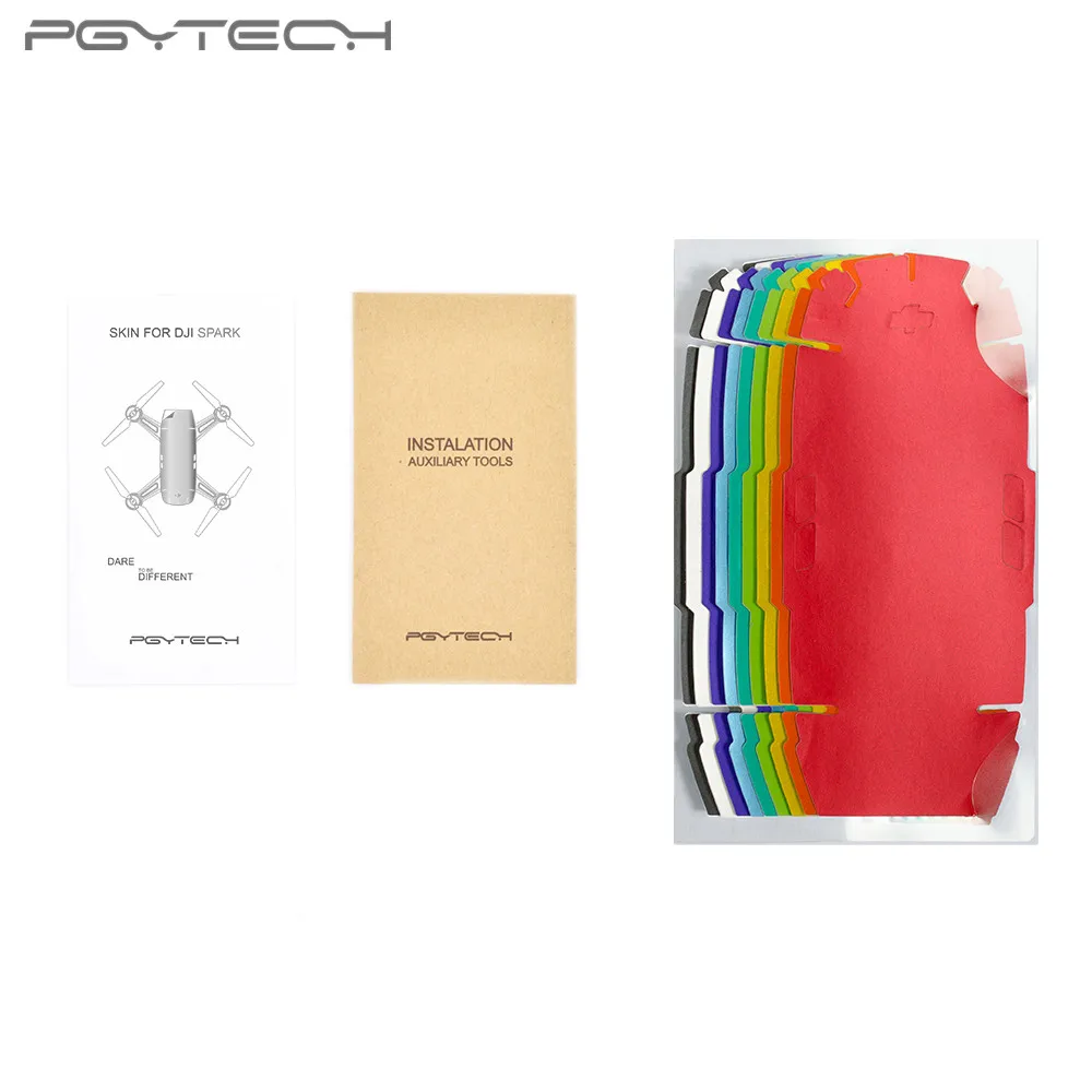 PGYTECH Стикеры кожи для DJI Spark серии красочный набор 3M Scotchcal пленка