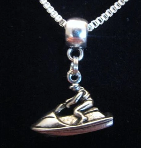 10 шт. хит продаж модные античные серебряные подвески в виде лодок амулет цепочка