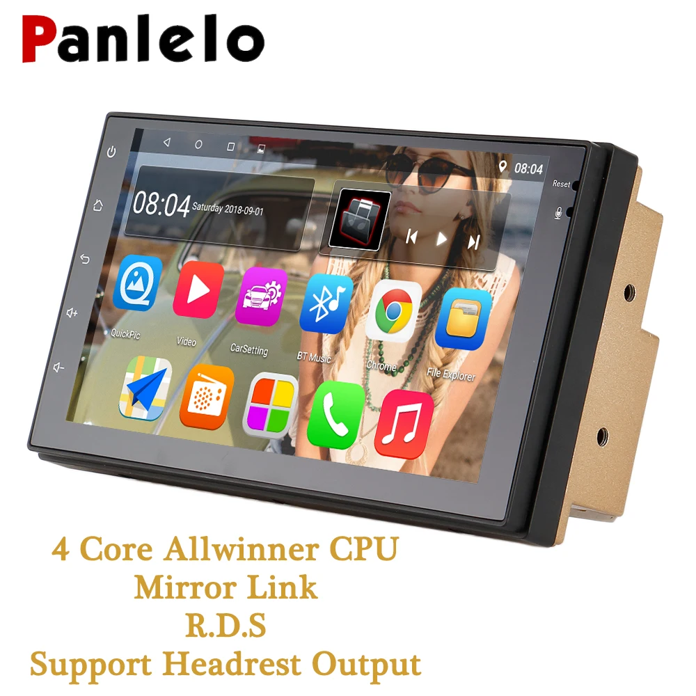 Panlelo 2 Din Android 1080 Автомобильный радиоприемник " P четырехъядерный 2din Android головное устройство gps аудио автомобильный мультимедийный плеер для Chevrolet Cruze
