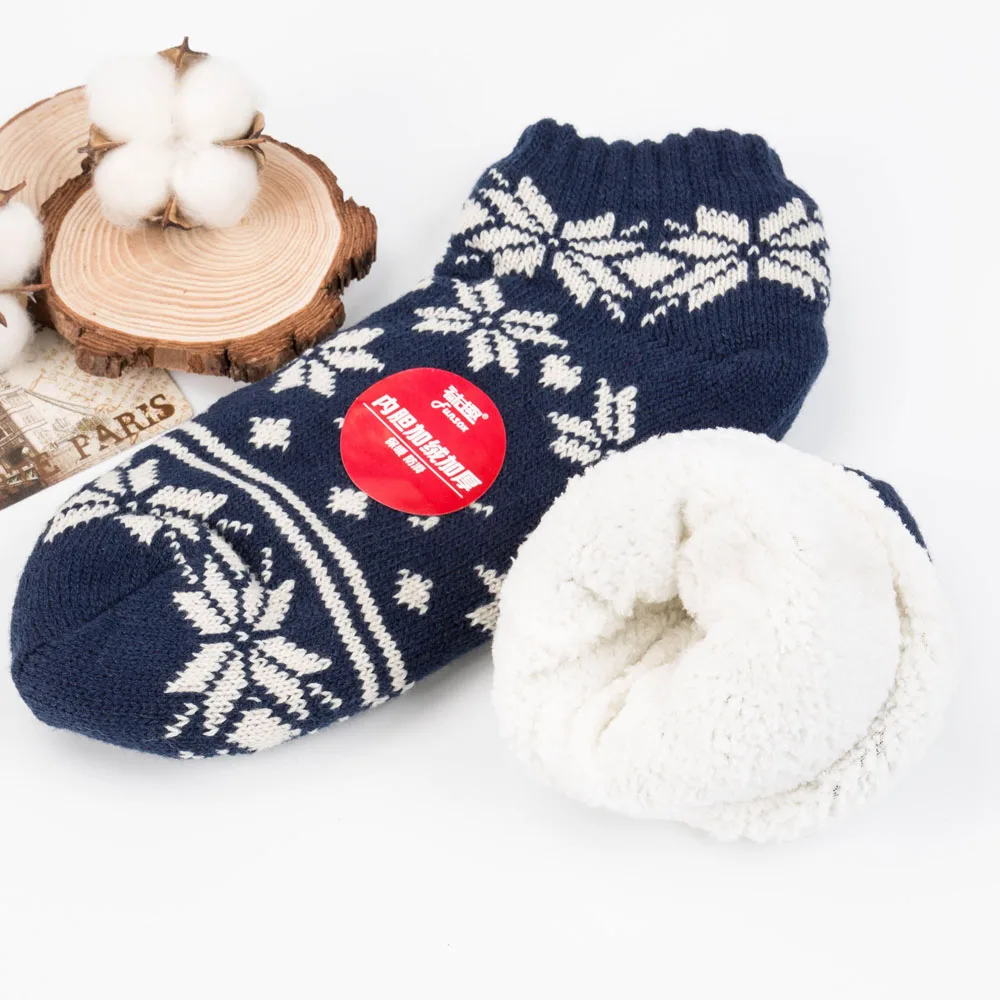 Женские теплые носки сезон осень-зима бархатные уплотненные вязаные