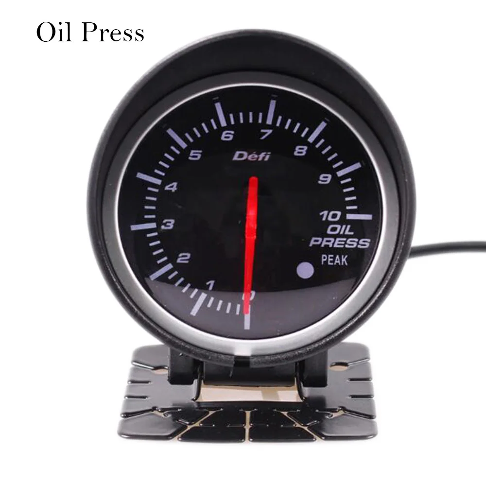 Oil Press Df Advance 2,5 дюймов Автомобильный манометр белый и красный светодиодный светильник Вольтметр и Тахометр Температура воды Температура масла турбо Масляный Пресс топливный Пресс автоматический манометр - Цвет: Oil Press