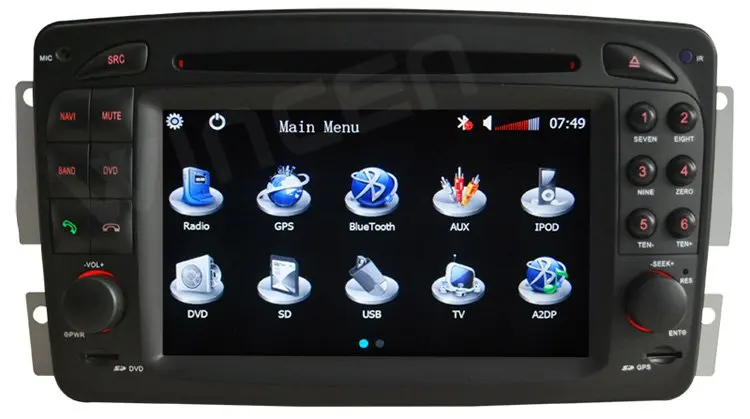6 2 &quotАвтомобильный dvd-плеер для BENZ SL R230 (2001-2004 6) с 3D Меню Многоязычный бортовой