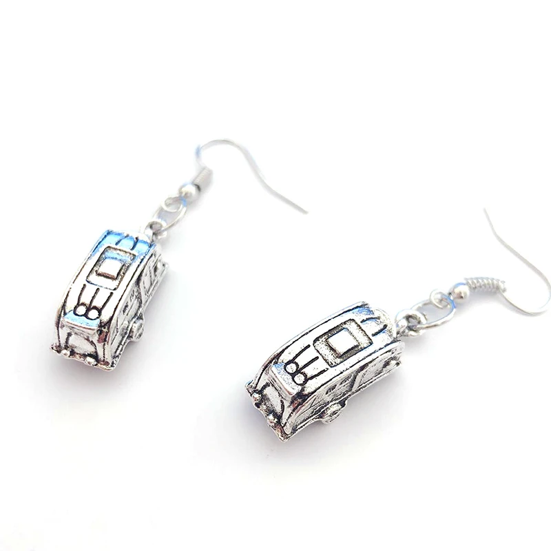 Новые Ретро Camper серьги в форме автомобиля с подвеской маленькие трейлеры