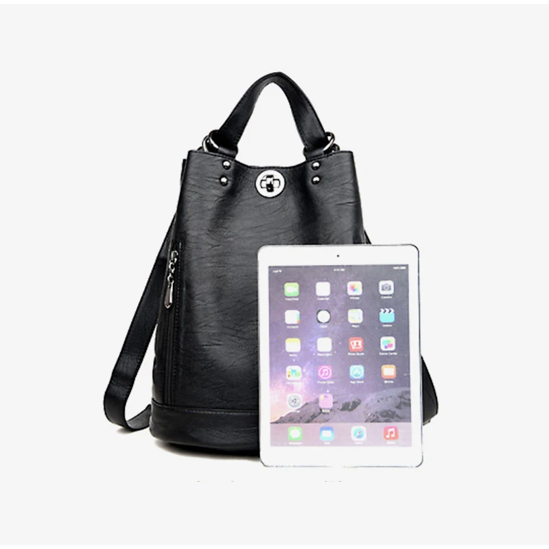 Женский рюкзак из искусственной кожи Женская Повседневная водонепроницаемая