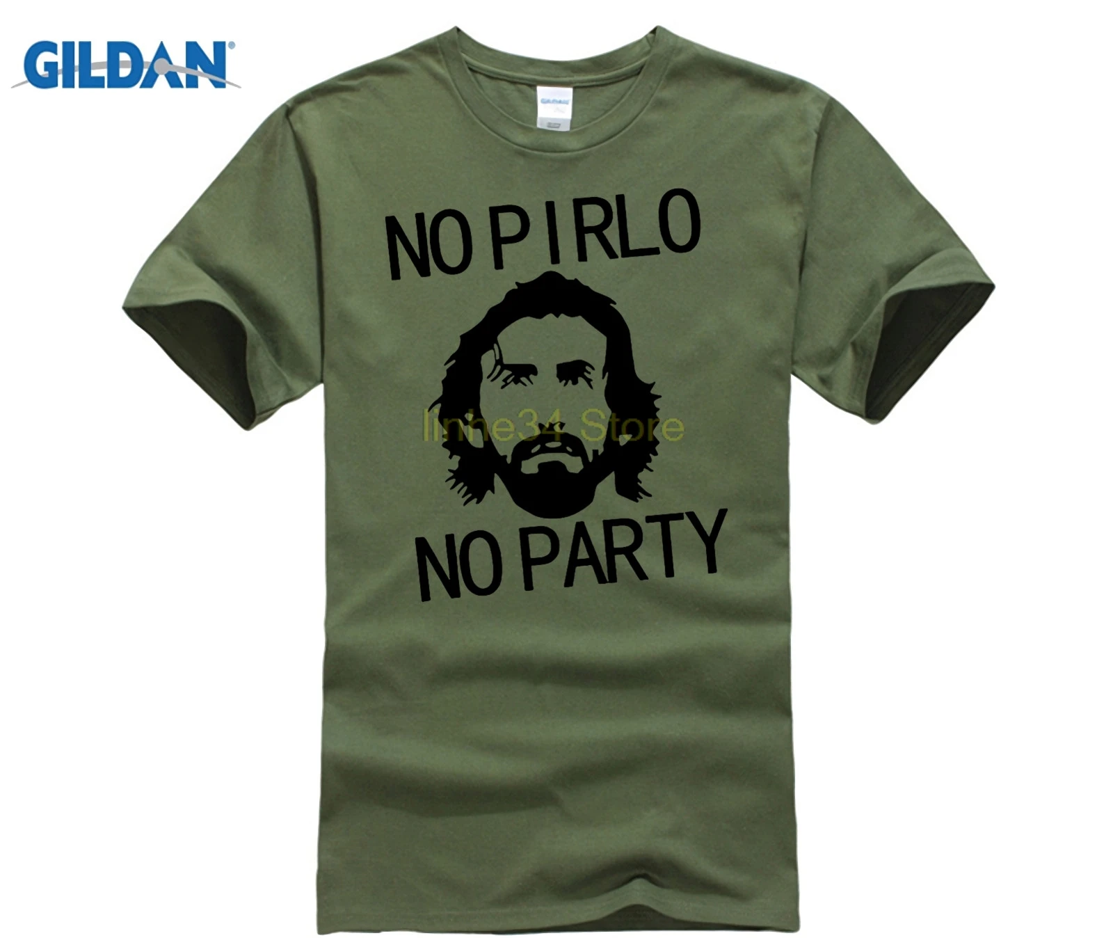 Брендовая мужская летняя футболка NO PIRLO вечерние Party Andrea с надписью смешные