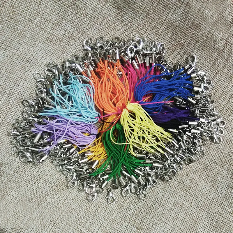 Лариат Ремешок Шнуры Омар Поворотный застежка Split Ring Перейти Кольца веревочной