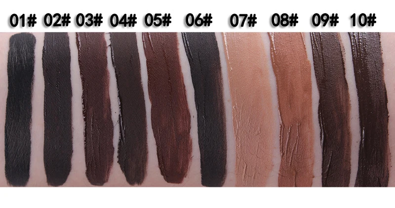 5 шт. 06 EyeMakeup водостойкая долговечная краска для бровей красное вино отклеивать