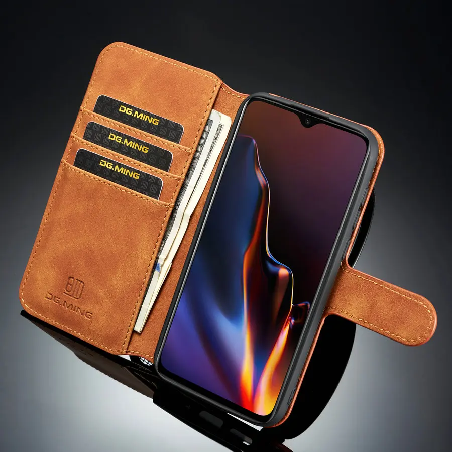 DG. MING ретро кожаный чехол для Huawei Y5 2019 чехол-книжка с магнитным переключателем