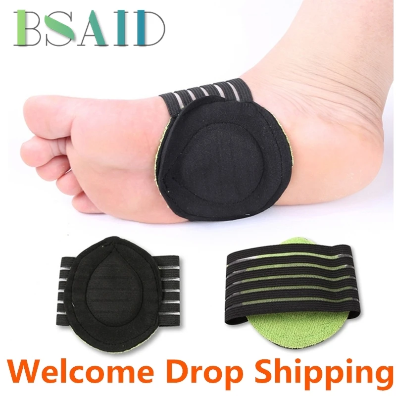 

BSAID 1 Pair Arch Support Cushion Foot Arch Protection Orthotic Insoles Alleviate Pain Plantar Cushion Sleeve Pads Insert Unisex