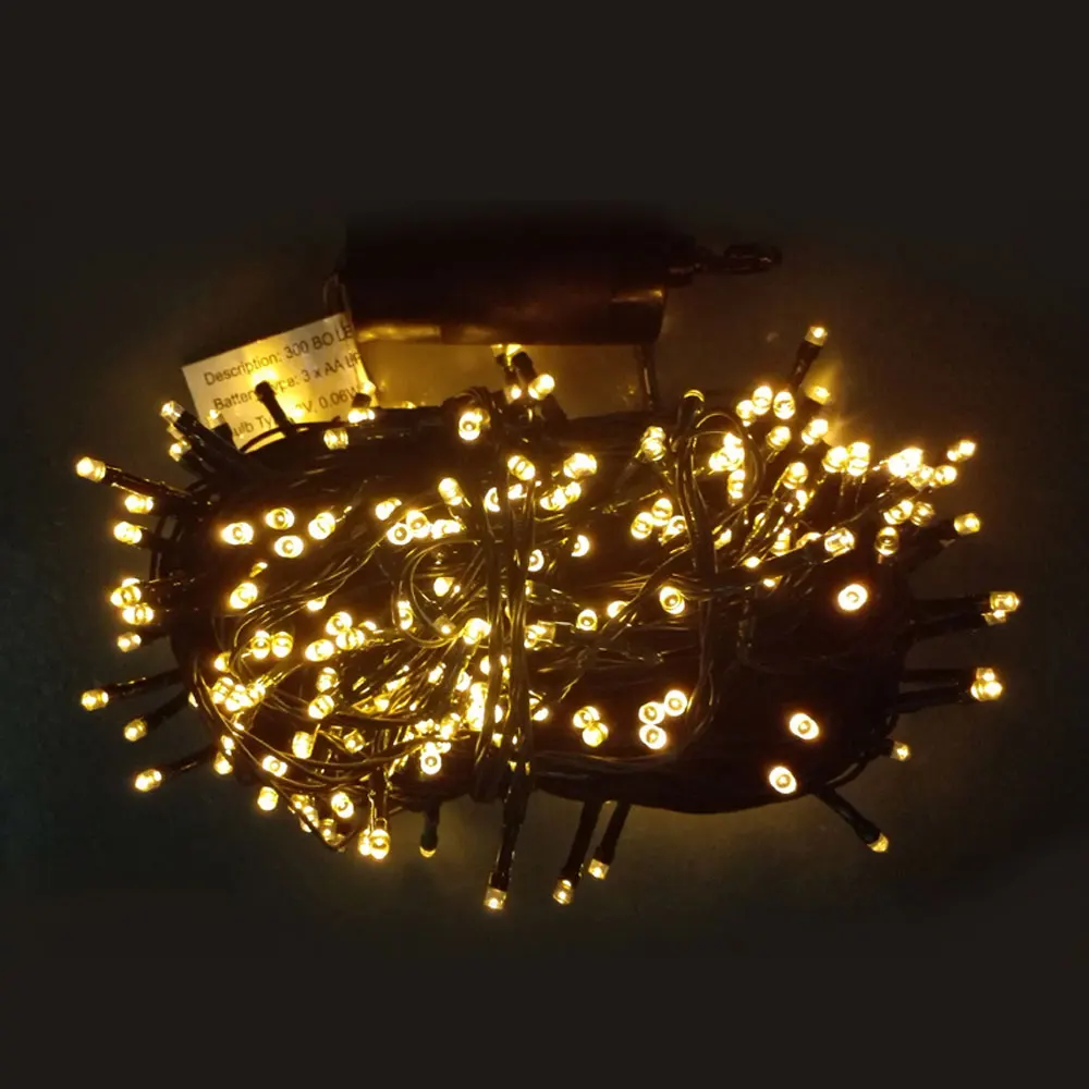Работающая от батареи 131ft 300 LED гирлянда для наружного использования