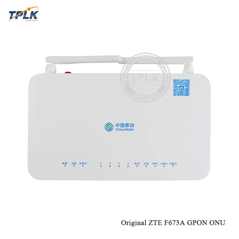 Английская прошивка 100% абсолютно новая ZTE F673A V2 GPON ONU ONT 4GE + 1Tel USB Wifi такая же функция