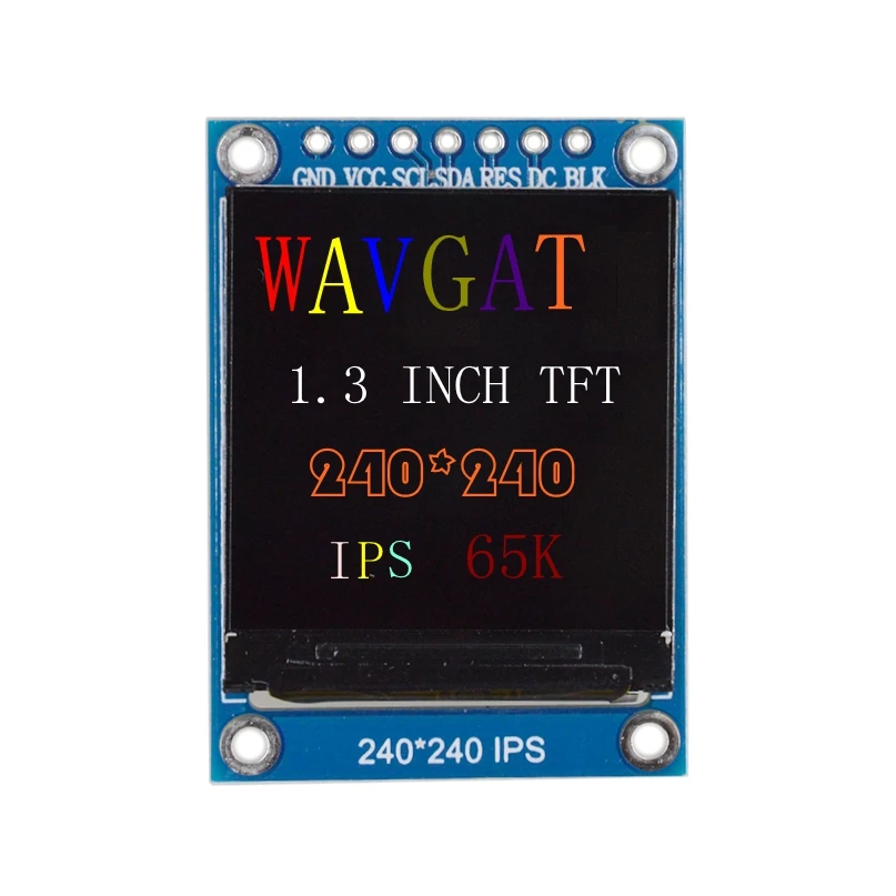 WAVGAT TFT дисплей 0 96/1 3 дюйма ips 7P SPI HD 65K полноцветный ЖК модуль ST7735 / ST7789 Привод IC 80*160