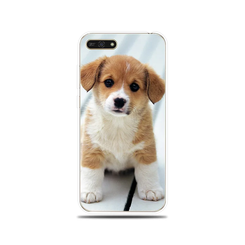 Милый силиконовый чехол с рисунком собаки для huawei Honor 5A 6X 7X 7A Pro 7C 7S 8C 8X мягкий 8 9 10