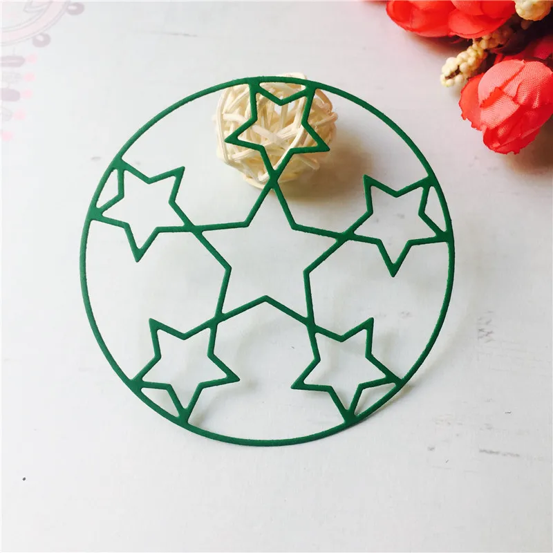Круг звезда резки металла умирает Скрапбукинг Трафареты для судов Бумага DIY