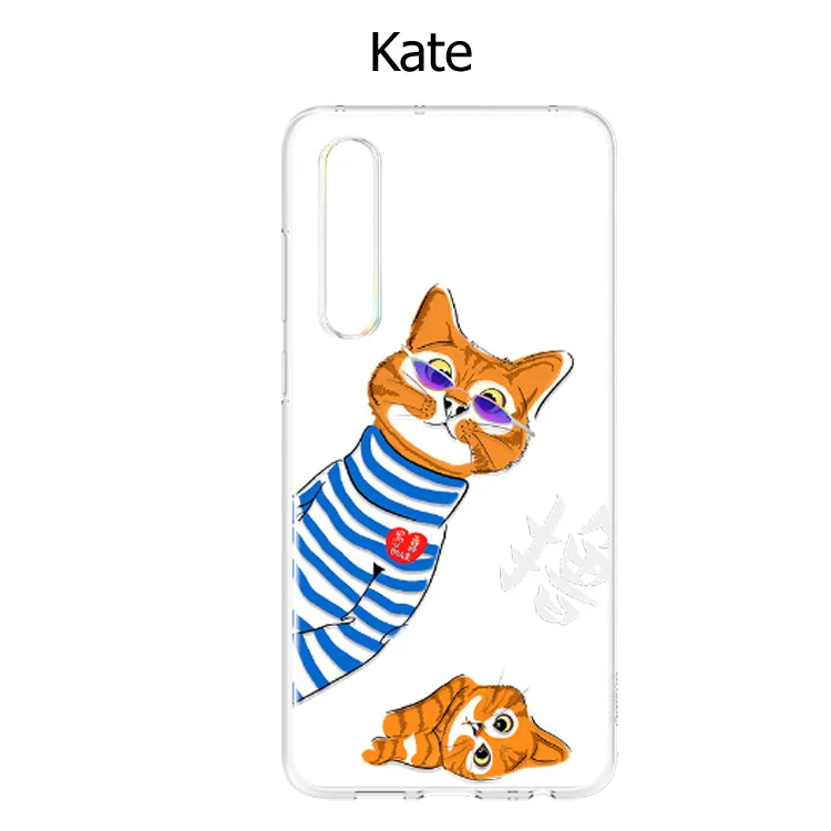 kate HUAWEI P30 P30 Pro, прозрачный чехол, мягкий TPU, цветная, полная прозрачная защита, задняя крышка, оболочка для P30/P30 Pro - Цвет: kate