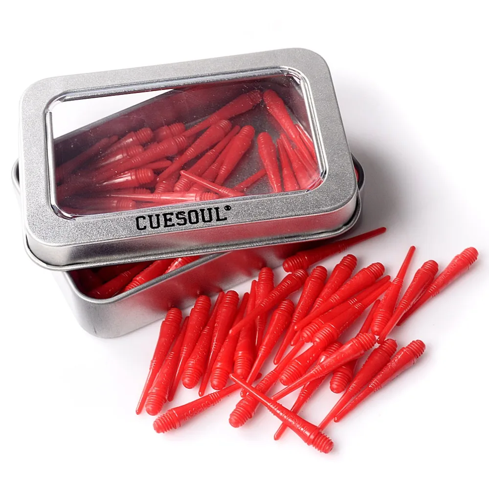 CUESOUL 100 штук RedSoft наконечники для мягких наконечников|soft tip|dart pointscuesoul soft tip |