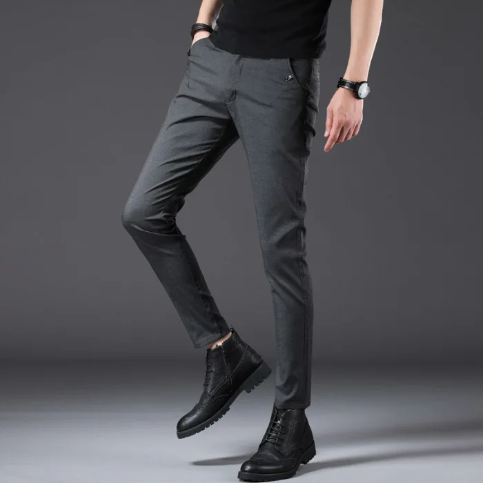 Helisopus Новые повседневные весенне-летние мужские брюки Модные Обычные прямые
