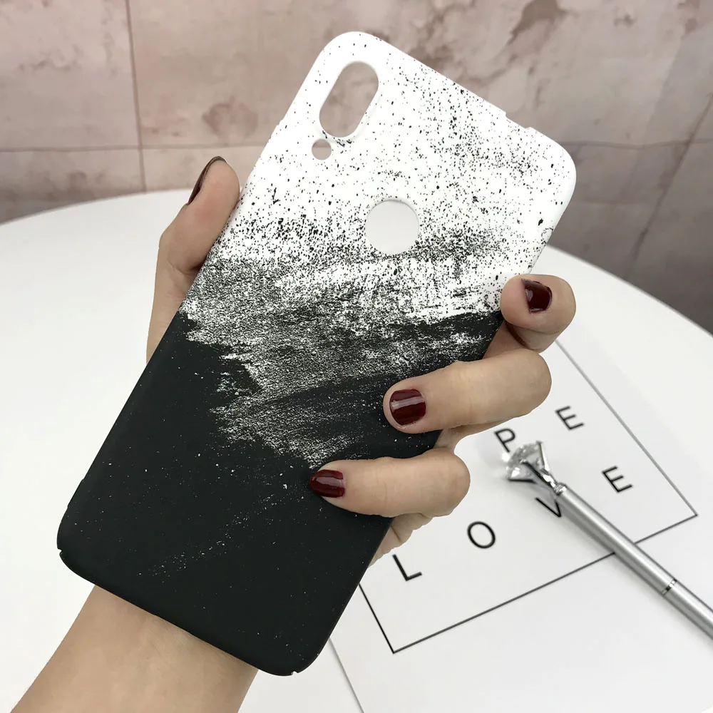 Чехол для телефона s для Xiaomi Redmi Note 7 8 Pro, чехол из жесткого поликарбоната, Мраморная матовая задняя крышка, чехол для Xiaomi Redmi Note 7, чехол