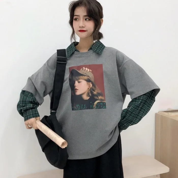 Весенняя мода корейский стиль Для женщин с длинным рукавом отложной воротник