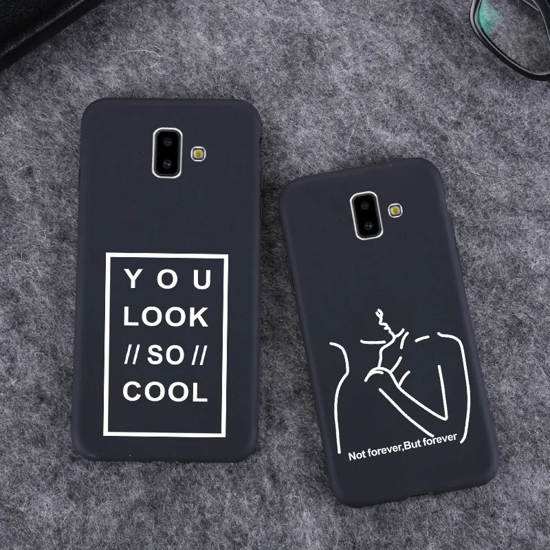 Силиконовый чехол для Samsung Galaxy J6 2018 J4 J8 A6 A8 Матовый ТПУ силиконовый Plus плюс |