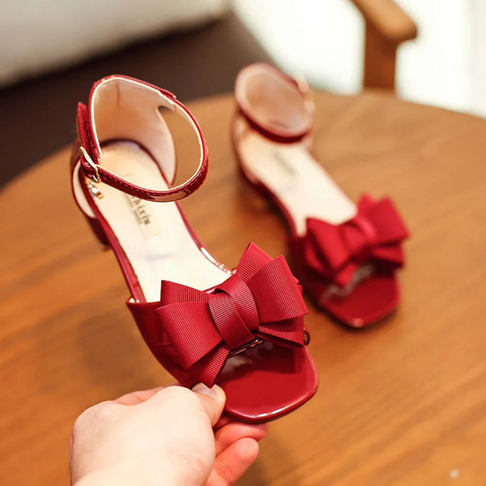 

Toddler Girls Princess Dress Shoes Bridesmaids Low Heels Flat Shoes Casual Mary Jane