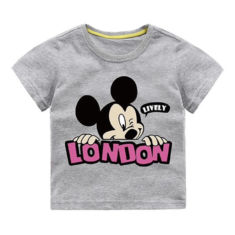 

Cotton Kids T-Shirt Children Summer Short Sleeve Cartoon mouse T-Shirts For Boys Girls Clothes Baby Toddler Tops