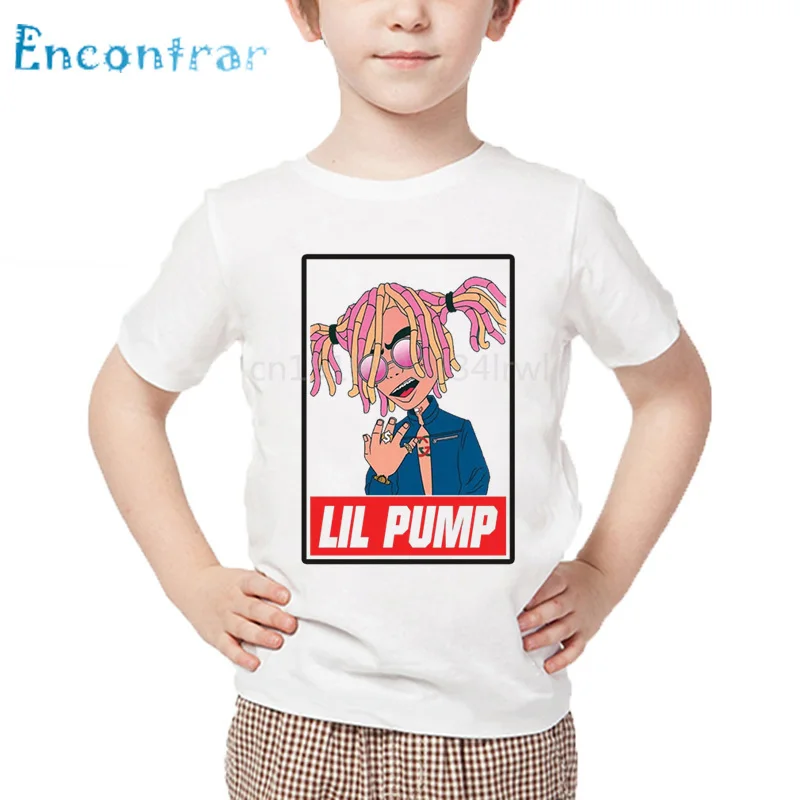 Детская забавная Футболка с принтом Singer Lil Pump футболка в стиле хип-хоп летние