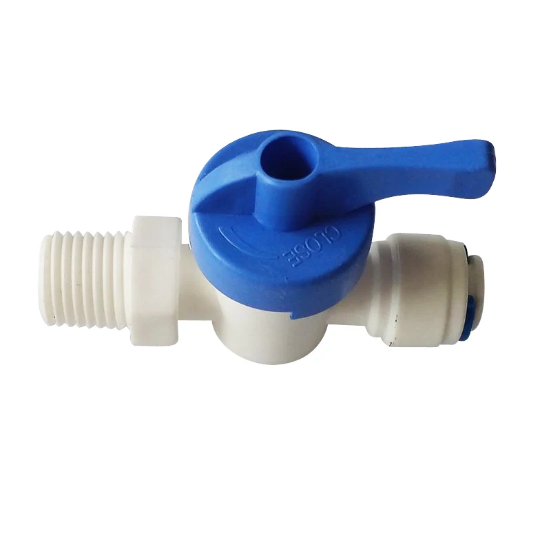 1/4 &quotOD * 1/4&quot bsp мужское быстрое соединение шарового клапана RO воды Reveser осмоса