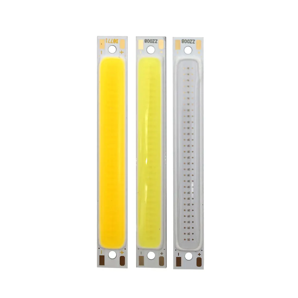 10 шт. 60*8 мм 2.36in DC3 4V COB светодиодный светильник источник 3 7 V лампы Вт DIY Настольная