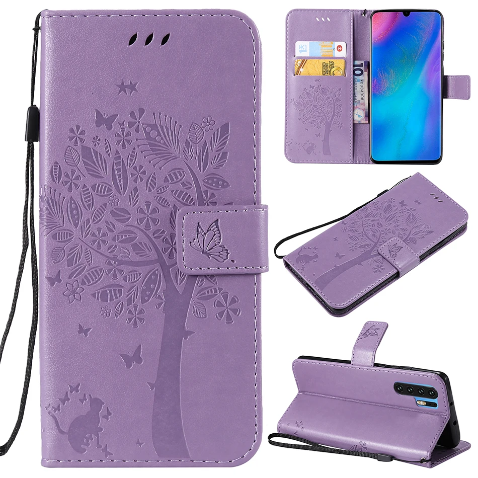 Кожаный чехол кошелек с отделением для карт Huawei P30 Pro P20 Lite P10 Plus P8 P9 mini Y5 2017 Y6 Prime 2018