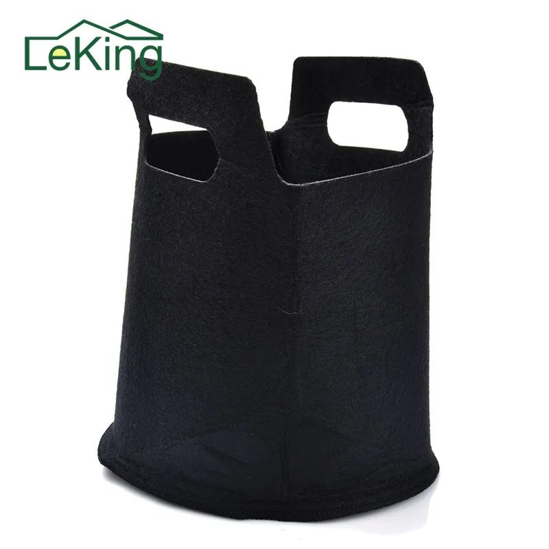 1 3 галлонов круглый нетканых материалов черный Горшки для рассады Сумки посадки