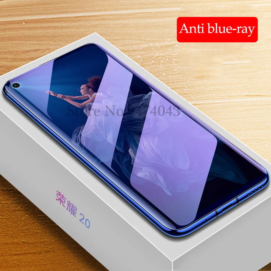 2 шт./лот, закаленное стекло для huawei Honor 20 Pro, защита экрана 9 H, анти-Blu-Ray стекло для Honor View 20 V20, защитная пленка