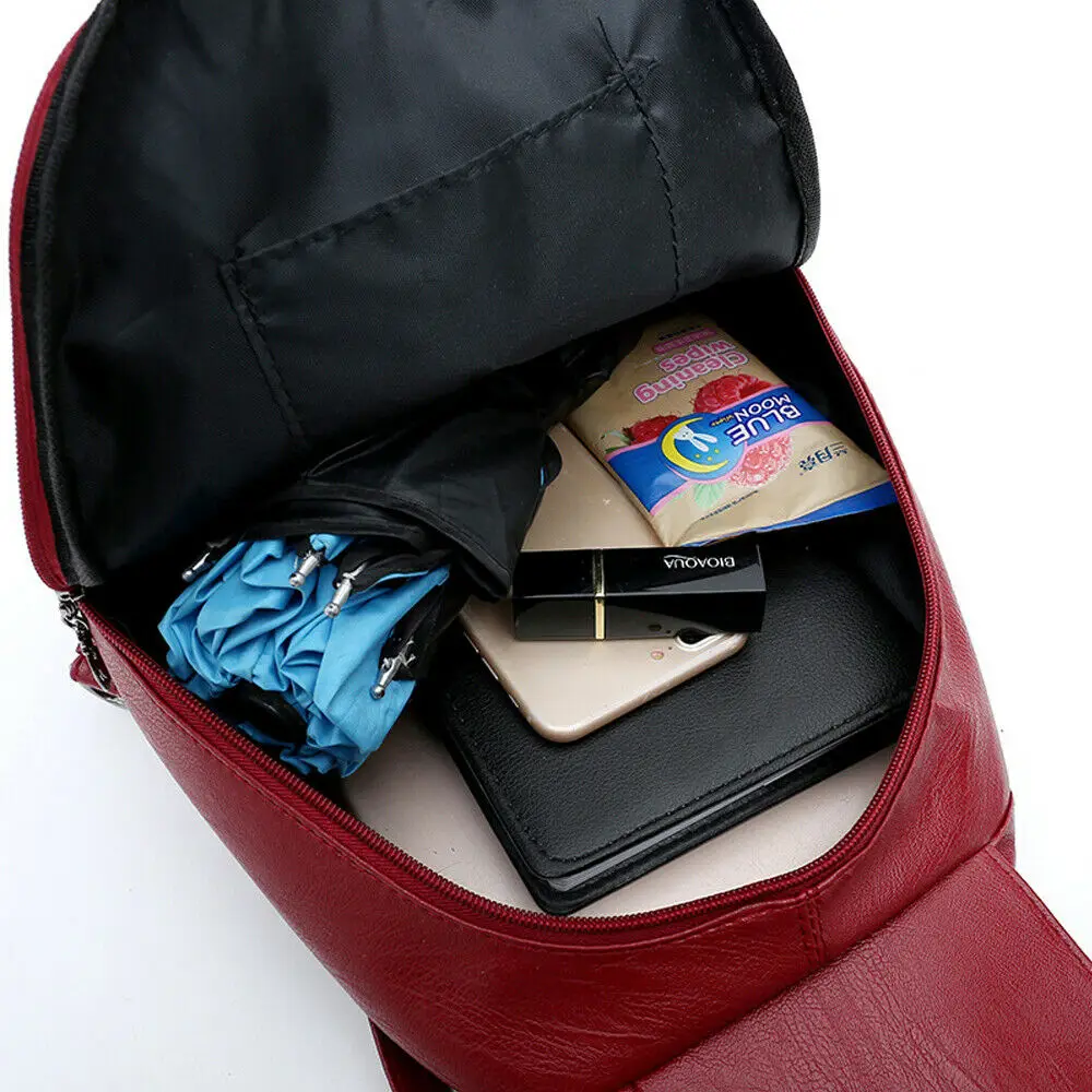 

Backpack Women Pu Leather Female Rucksack Teenager Girl Shoulder School Bag Fashion Travel Backpacks 2019