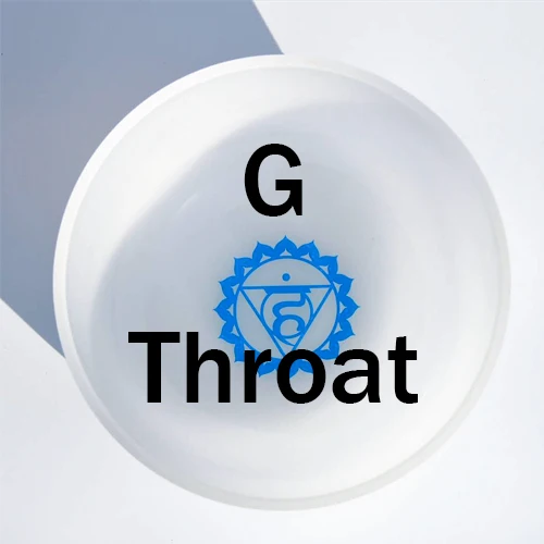 8G Throat Chakra 1 шт. 2019NEW 8 дюймов чакра Symble узор третий глаз Корона корень крестцово солнечное сердце горло Матовый Кварцевый Поющая чаша - Цвет: 8G Throat Chakra