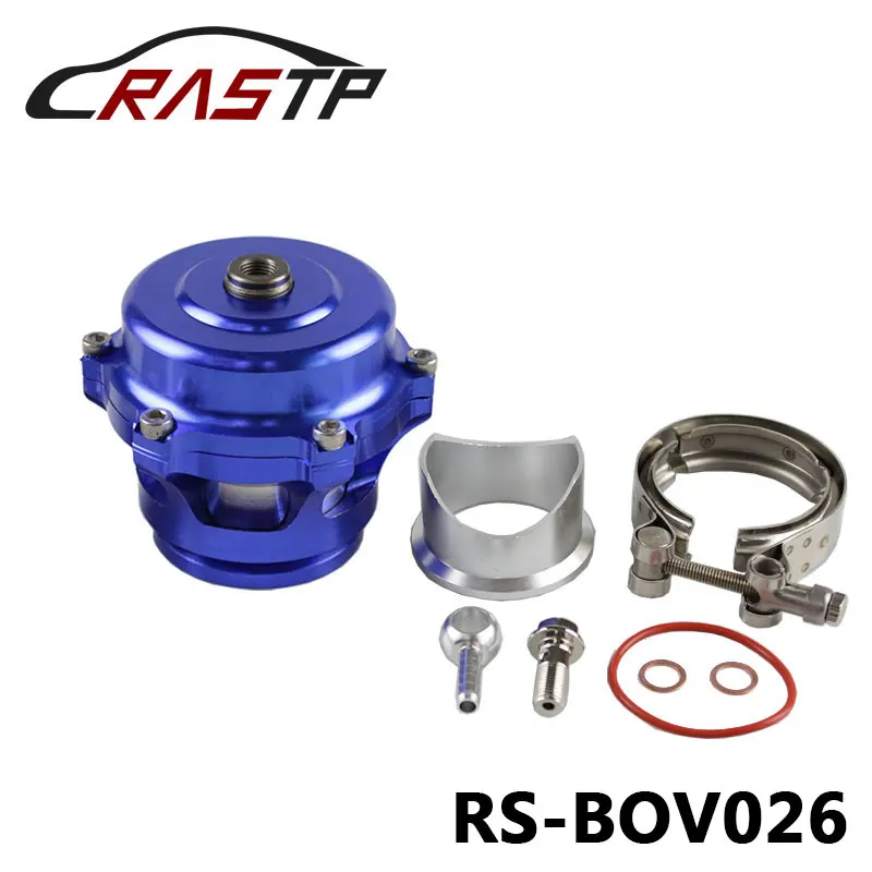 

RASTP-High Quality Aluminum 50mm Blow Off Valve BOV Authentic with v-band Flange RS-BOV026