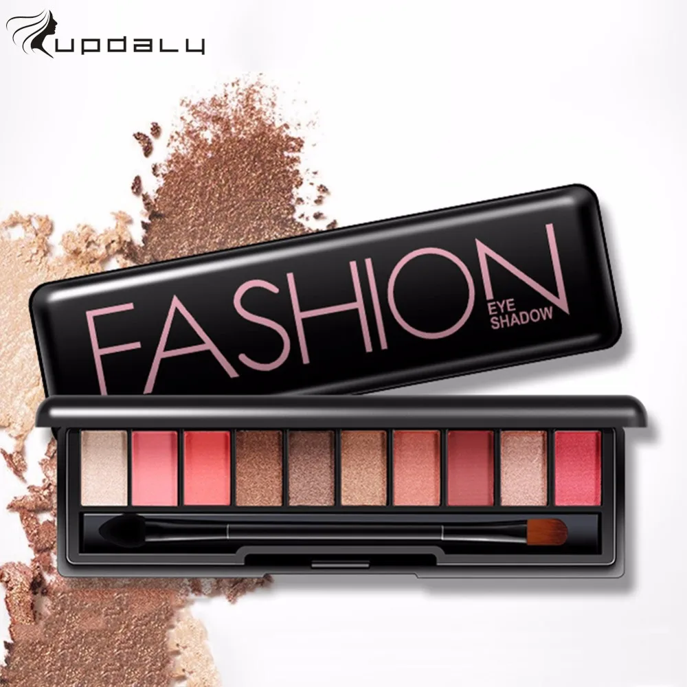 Updaly бренд Природный Матовая Shimmer Палитра теней для макияжа Блеск Пигмент Smoky Eye