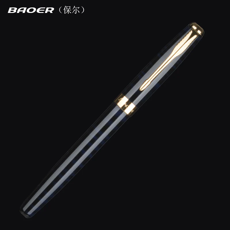 Набор роскошных золотых перьевых ручек Baoer 388 набор металлических чернильных 0 5