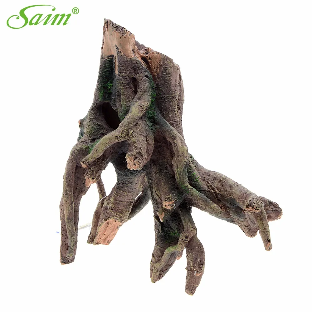 Стильное каучуковое украшение для аквариума 11 дюймов|aquarium ornaments|tree rootsaquarium decoration |
