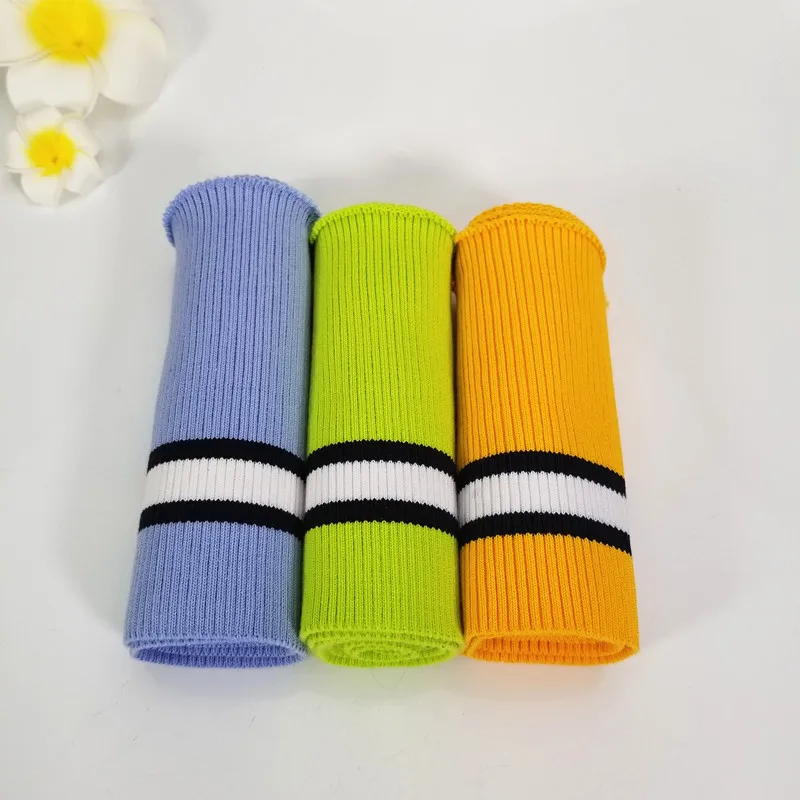 

2pcs/set colored cotton cuff for DIY cotton knitted fabric for neckline hem, winter jacket,Clothing accessories