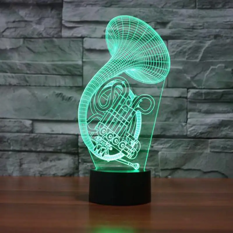 Sax цветная сенсорная светодиодная 3D лампа Новинка Luminaria Led 3d ночник De Mesa Usb