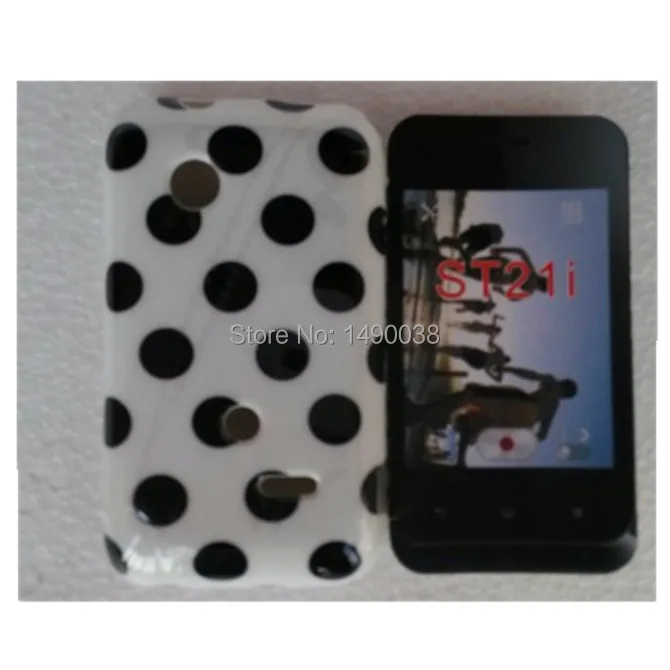 Горячая Распродажа милый красочный чехол в горошек из мягкого ТПУ Женский для Sony