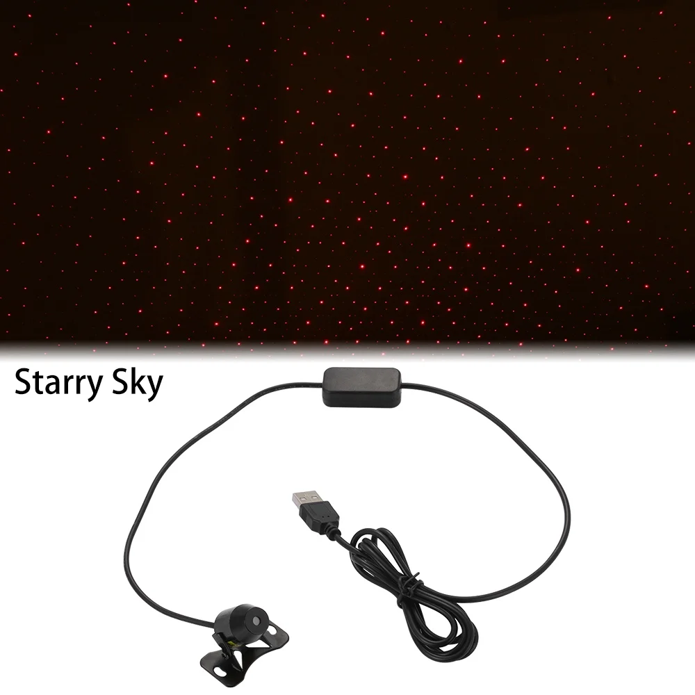 Starry Sky USB светодиодный автомобильный атмосферный окружающий свет звезды DJ RGB Красочная музыкальная Лампа Рождественская интерьерная декоративная лампа - Испускаемый цвет: Starry Sky