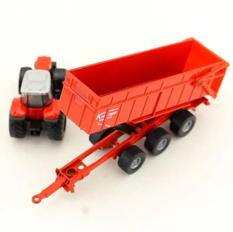 1: 87 масштаб/литая металлическая модель/сельскохозяйственный трактор Massey Ferguson/игрушечный автомобиль для детского подарка/образовательная коллекция 18*3*3,5 см