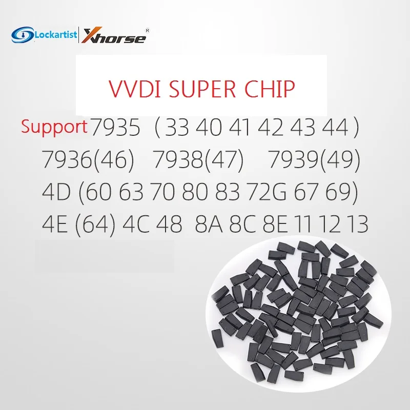 

100% Оригинальный VVDI Super Chip для копировального аппарата ключей VDI для клонирования чипа 46/47/48/4C/4D/4C/4E Chip 5 шт./лот транспондер неограниченная коп...