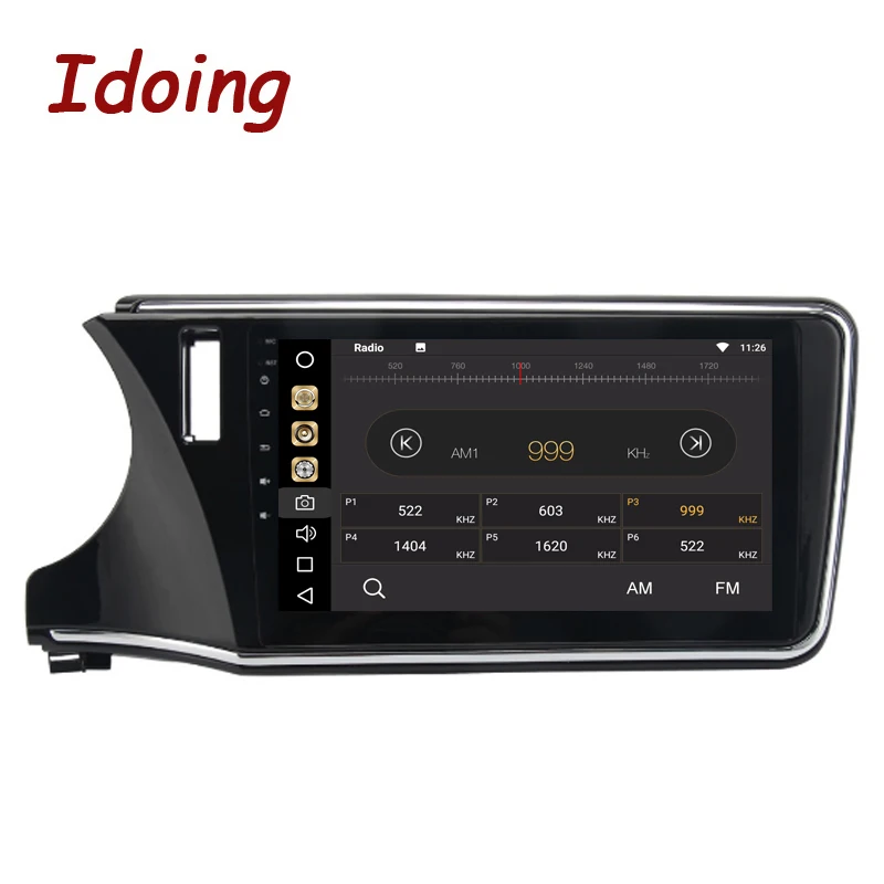 Idoing 10 2 дюймов Android8.0/7 1 руль для Honda CITY 2015 Автомобильный мультимедийный плеер 8