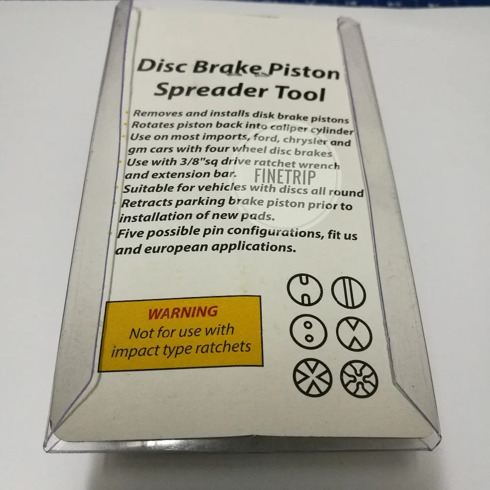 Sale! 30% Off FINETRIP Rear Disc Brake Piston Spreader Caliper Wind Back Tool For Most Automobiles Car Repair Tools BT3239184 |