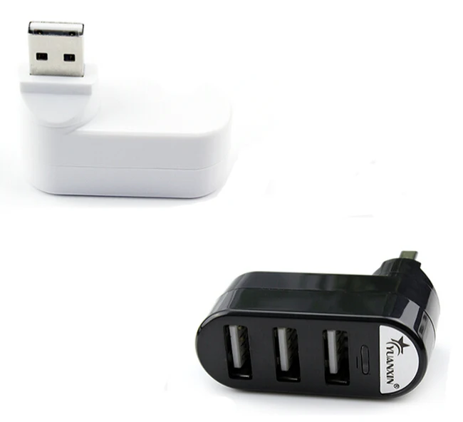 Вращающийся высокое Скорость 3 Порты usb хаб 2 0 USB разветвитель адаптер для